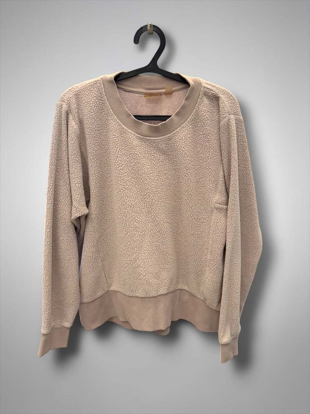 Zella Women's Fuzzy Sherpa Crewneck Sweatshirt‎ - S